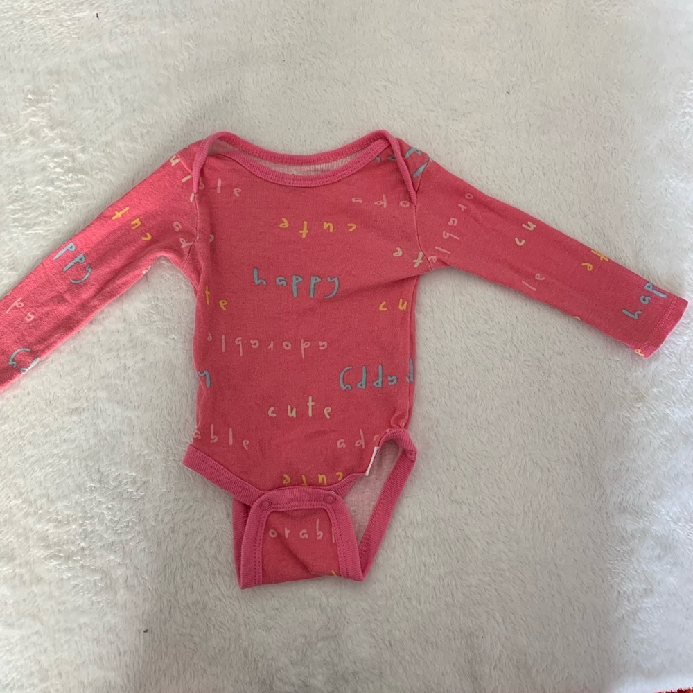 🤍 6 for 15🤍Gerber Baby Girls Newborn Bodysuit Pink Longsleeve